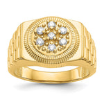 IB Goodman 14k 1/4 carat VS Diamond Circular Top Mens Ring