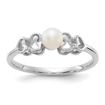 14k White Gold FW Cultured Pearl Ring