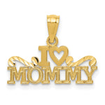 14k I HEART MOMMY Pendant