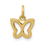 14k Polished Butterfly Pendant