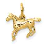 14k Polished Cantering Horse Charm