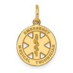 14k Small EMT Medical Charm