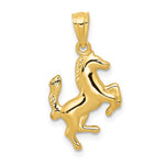 14k Trotting Horse Pendant