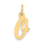 14k Small Script Letter O Initial Charm