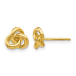14k Trinity Knot Post Earrings