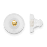 Silicone Sliders 14k YG Disk 1 Pair