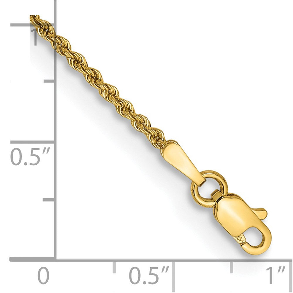 14K Regular Rope with Lobster Clasp Chain