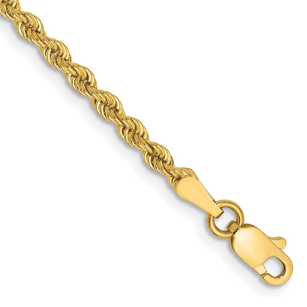 14K Regular Rope with Lobster Clasp Anklet