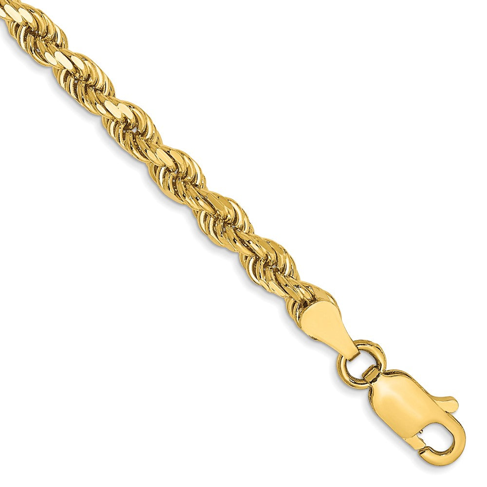 14K Diamond-cut Rope with Lobster Clasp Chain