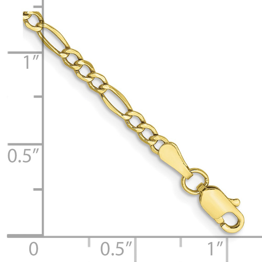 10k Semi-Solid Figaro Chain Anklet