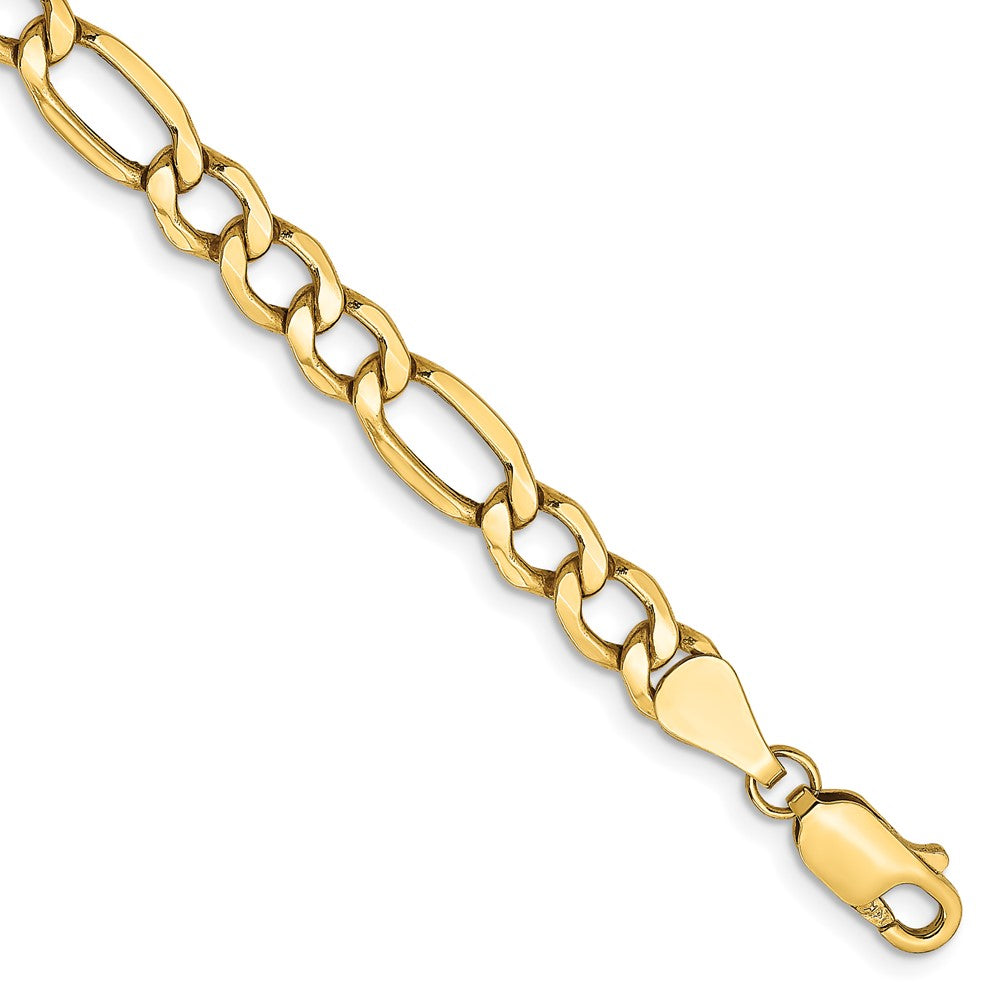 10k 5.35mm Semi-Solid Figaro Chain