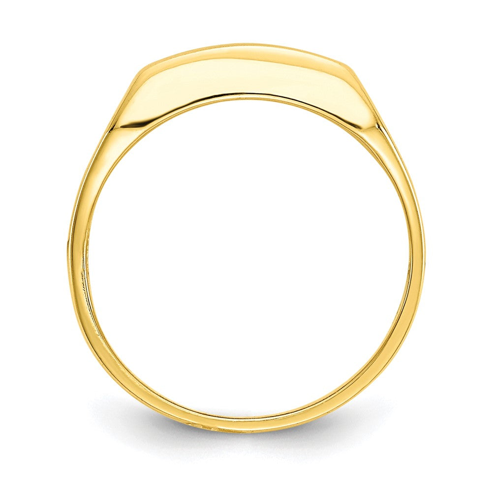 10k Polished 3-Stone CZ Size 3 Channel Ring