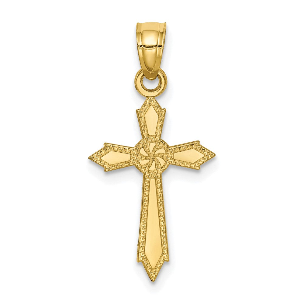 10k Passion Cross Pendant