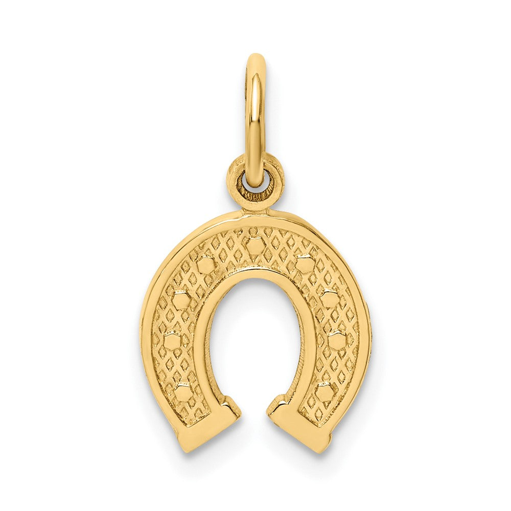 10k Small Horseshoe Charm