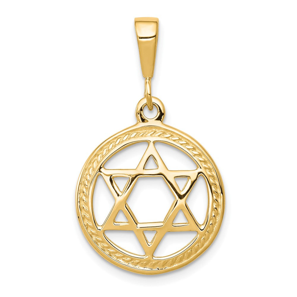 10K Star Of David Charm