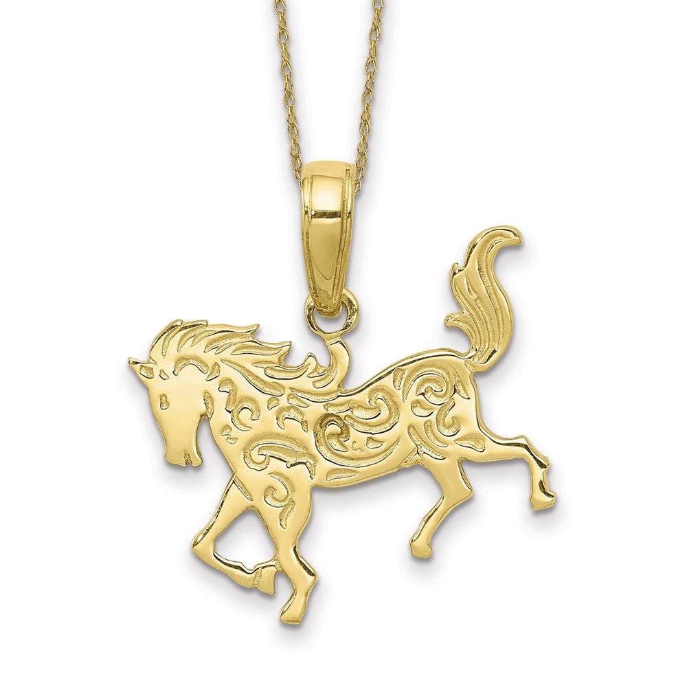 10k Horse Necklace