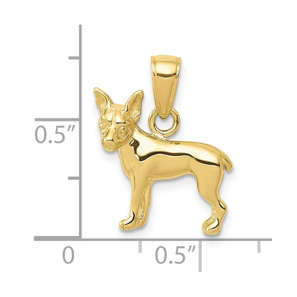 10k Chihuahua Dog Necklace