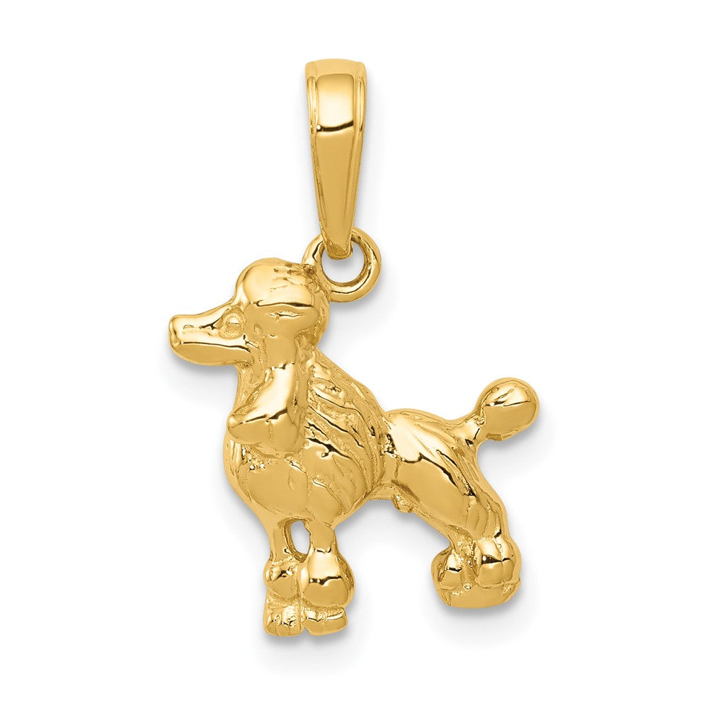 10K Poodle Dog Pendant