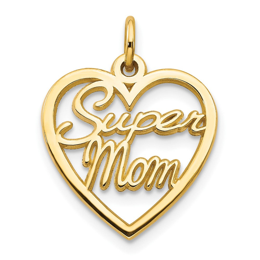 10K SUPER MOM Charm