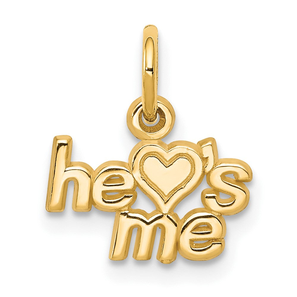 10K He LOVES ME Charm