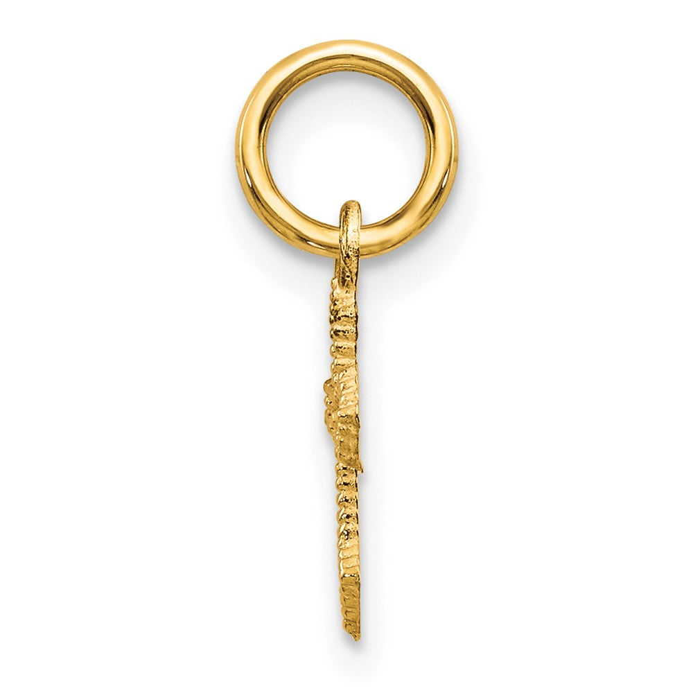 10k Mini Cross Charm