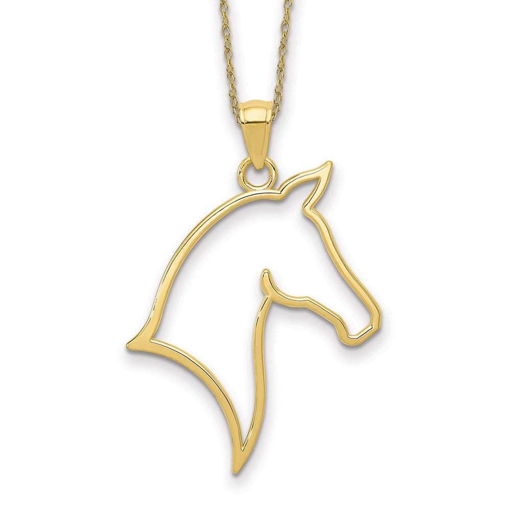 10k Horse Head Necklace