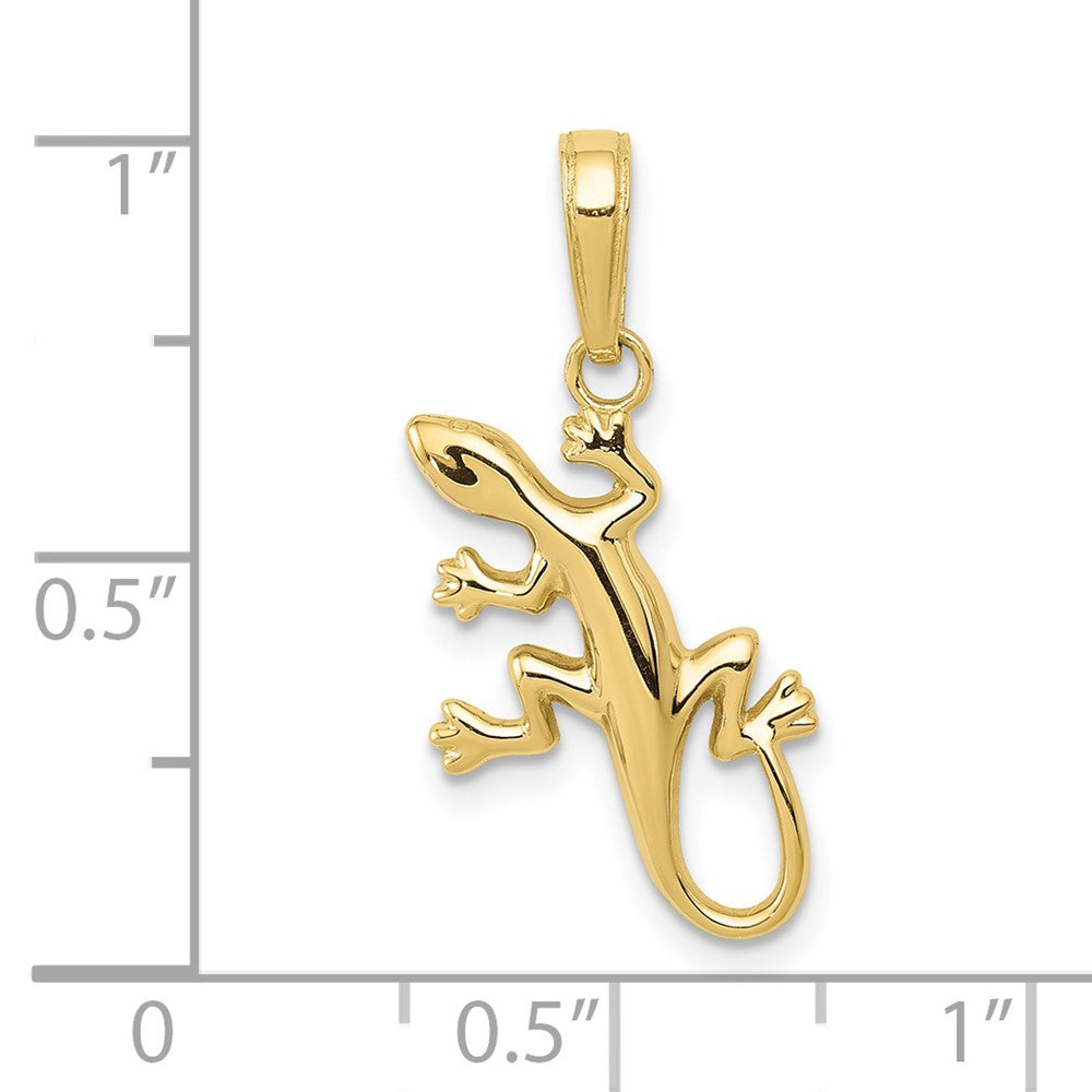 10k Gecko Necklace