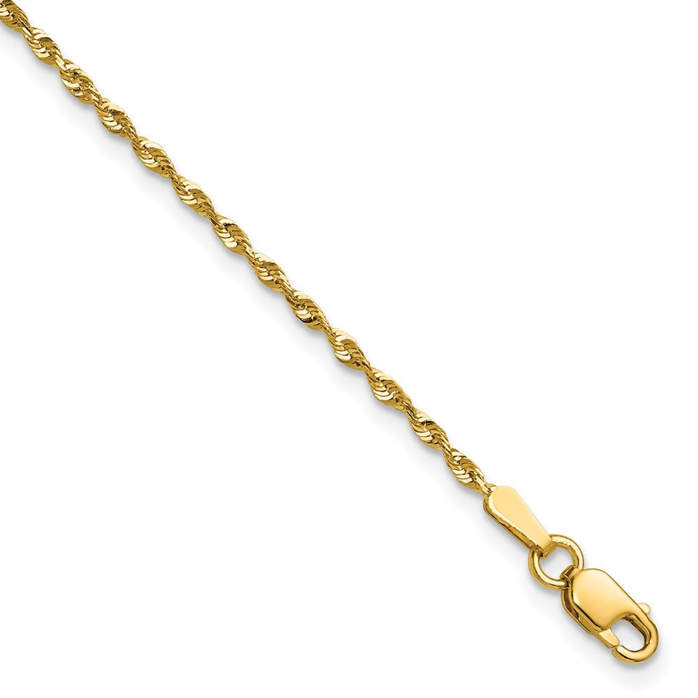 10k Ultra D/C Lightweight Rope Chain Anklet