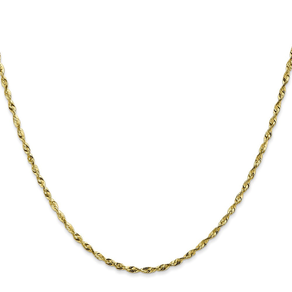 10k Extra-Light Diamond Cut Rope Chain