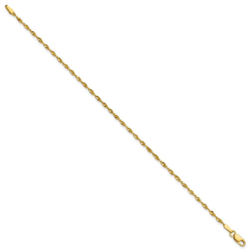 10k Ultra D/C Lightweight Rope Chain Anklet