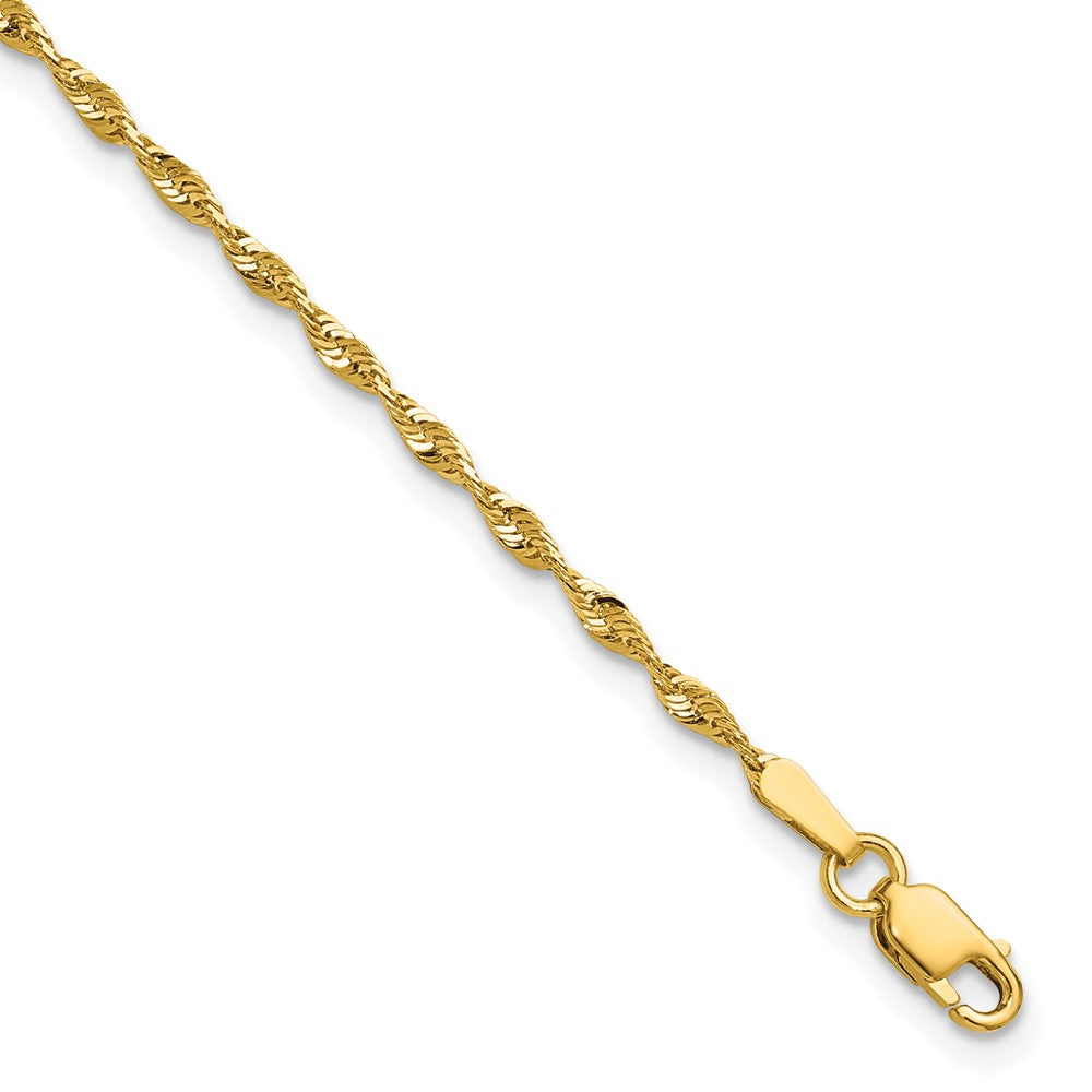 10k Ultra D/C Lightweight Rope Chain Anklet