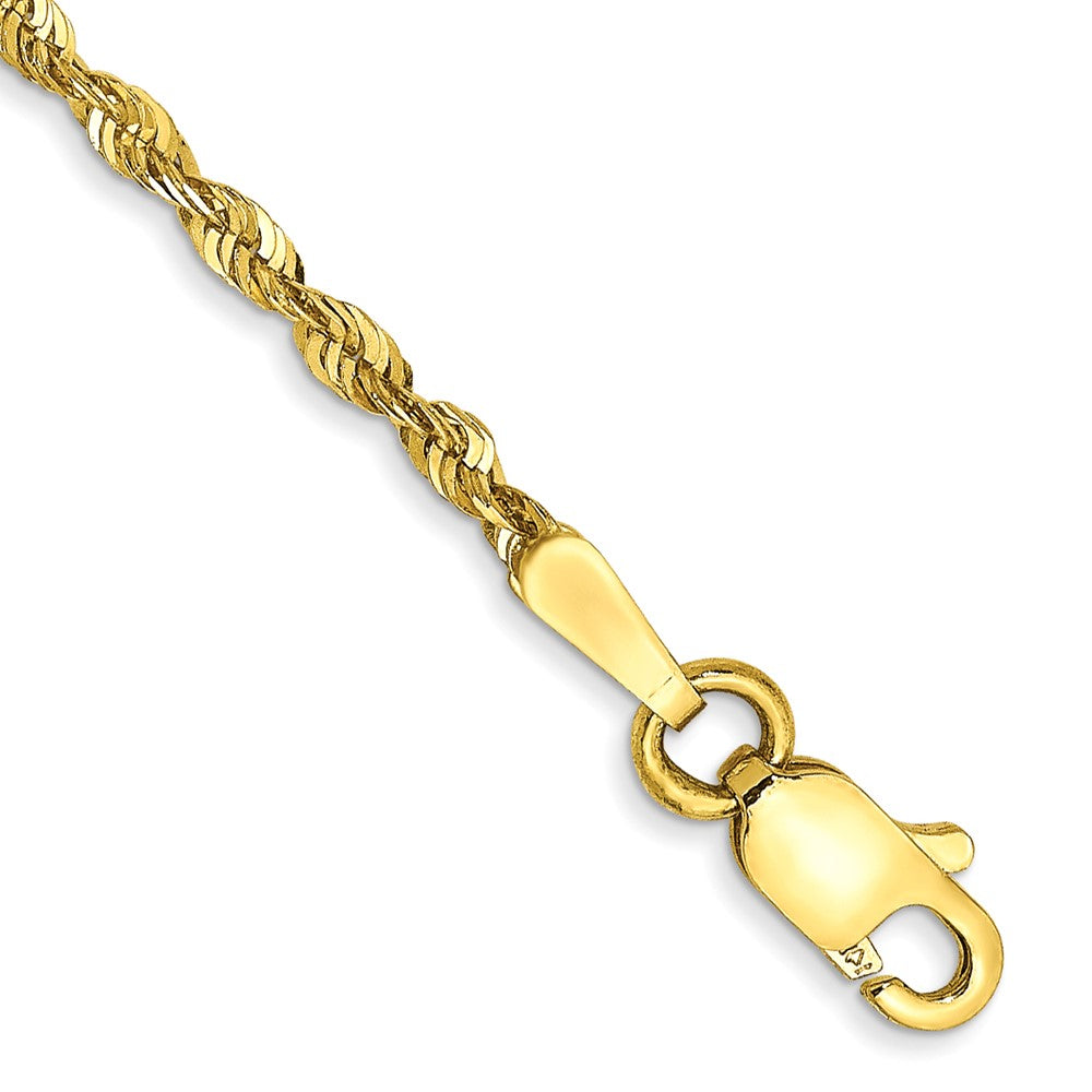 10k Extra-Light D/C Rope Chain Anklet