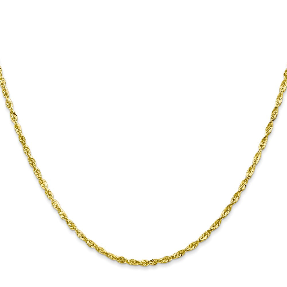 10k Extra-Light Diamond Cut Rope Chain