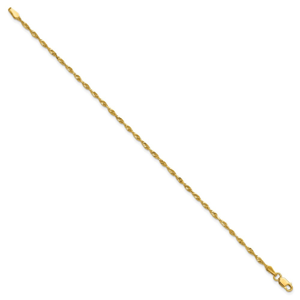 10k Ultra D/C Lightweight Rope Chain Anklet