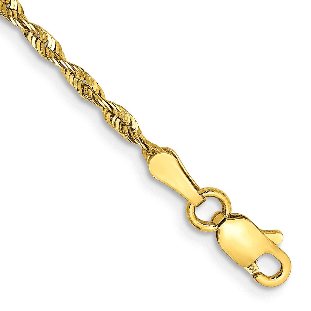 10k Extra-Light D/C Rope Chain Anklet