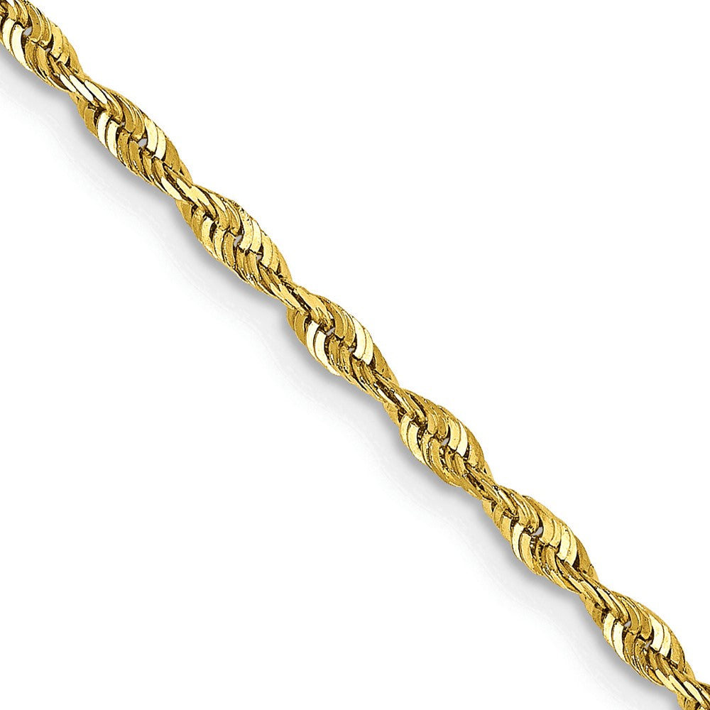 10k Extra-Light Diamond Cut Rope Chain