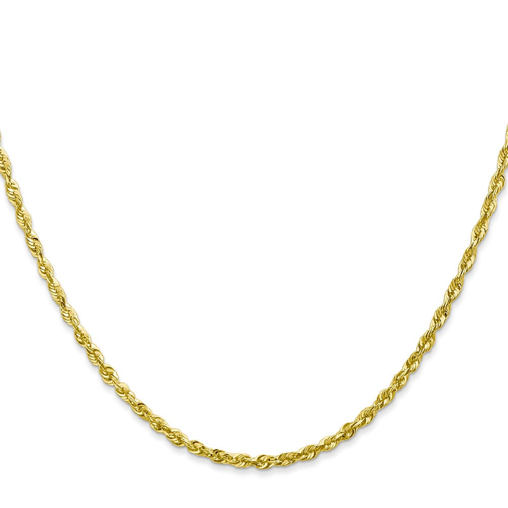 10k Extra-Light Diamond Cut Rope Chain