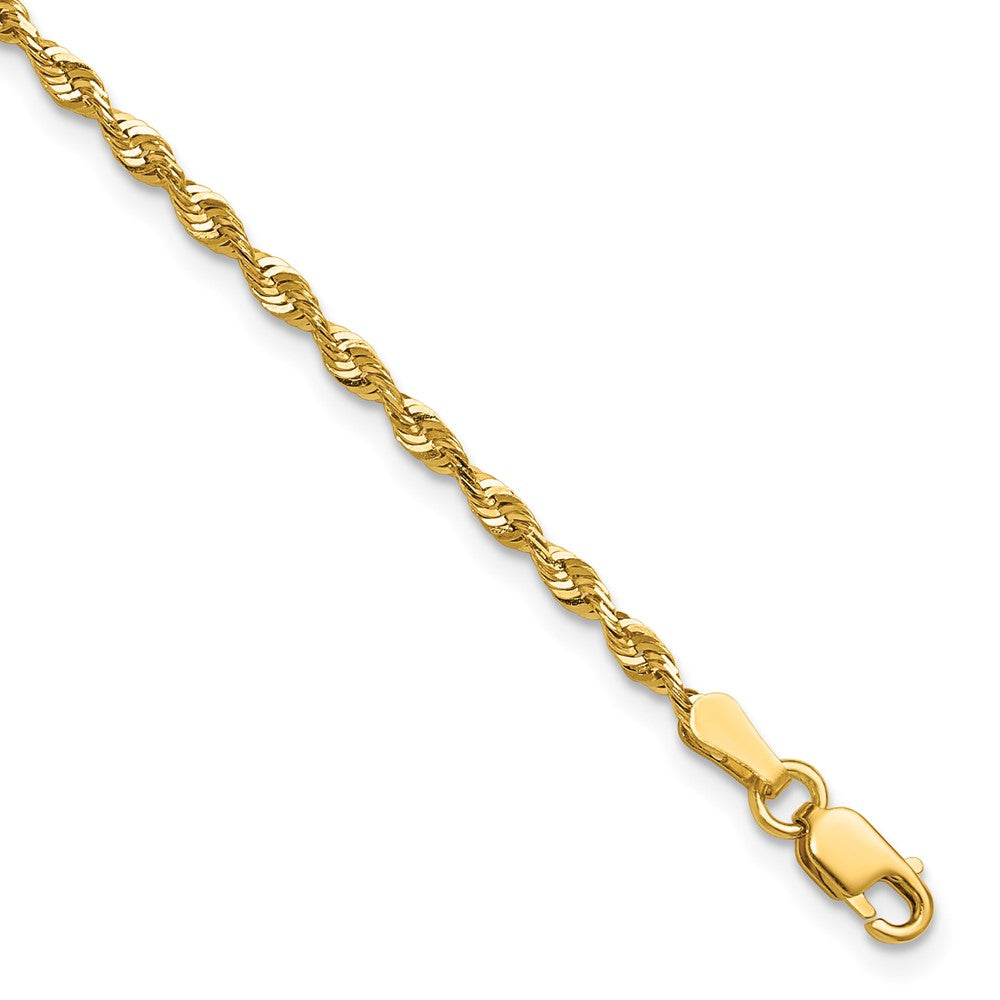 10k Ultra D/C Lightweight Rope Chain Anklet