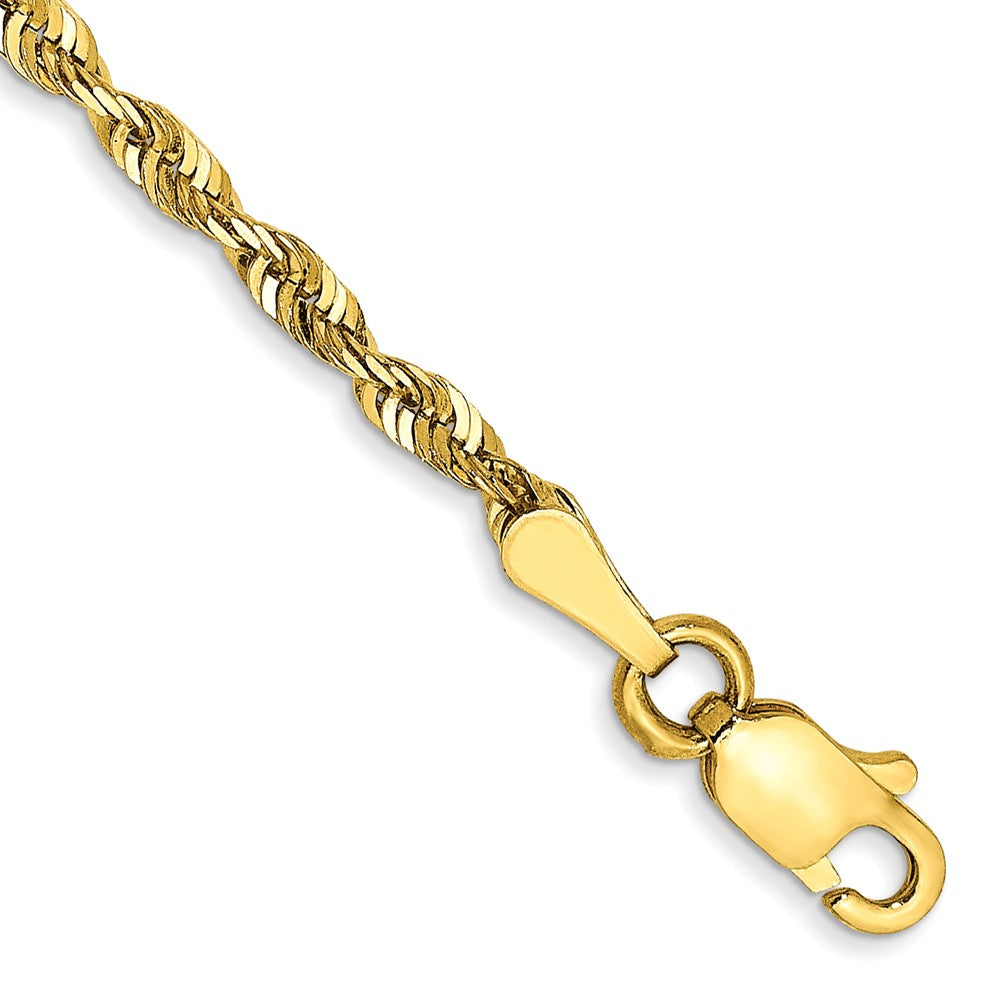 10k Extra-Light D/C Rope Chain Anklet