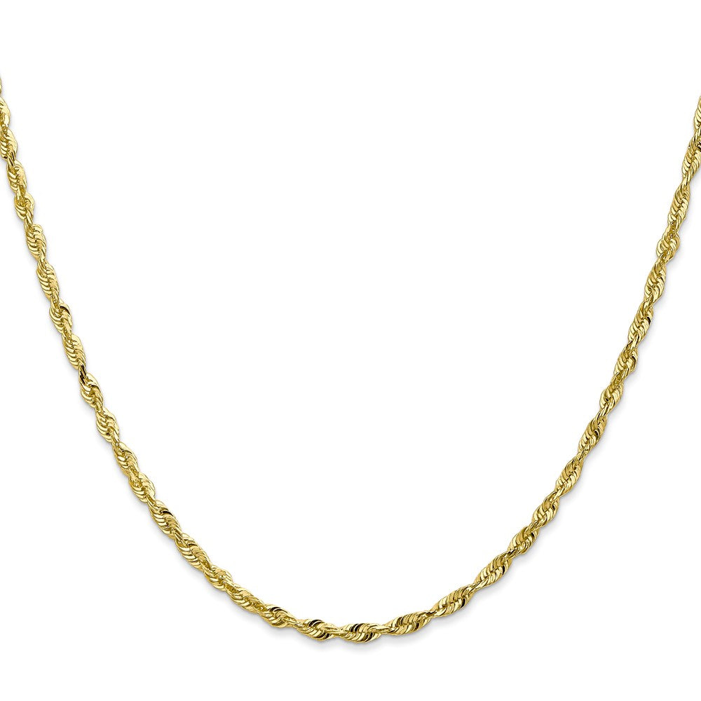 10k Extra-Light Diamond Cut Rope Chain