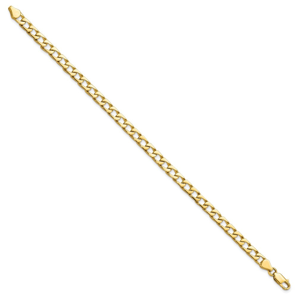 10k Fancy Polished Curb Link Bracelet