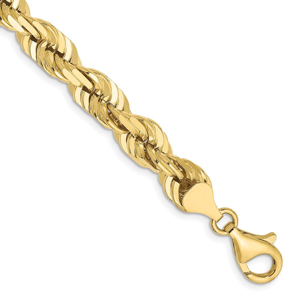 10k 7mm Diamond-cut Rope Chain