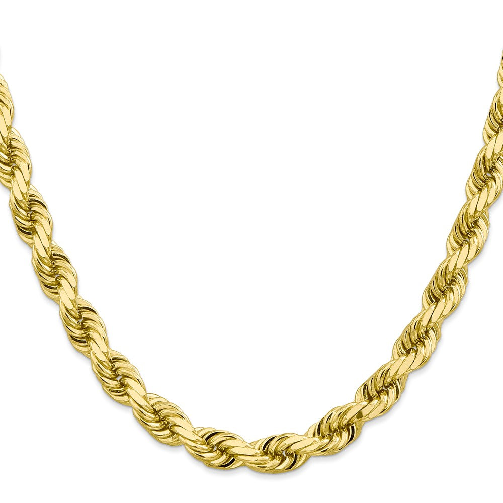 10k D/C Rope Fancy Lobster Clasp Chain