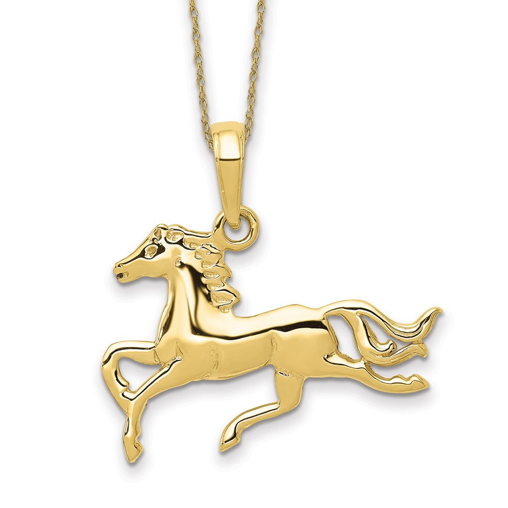 10k Horse Necklace