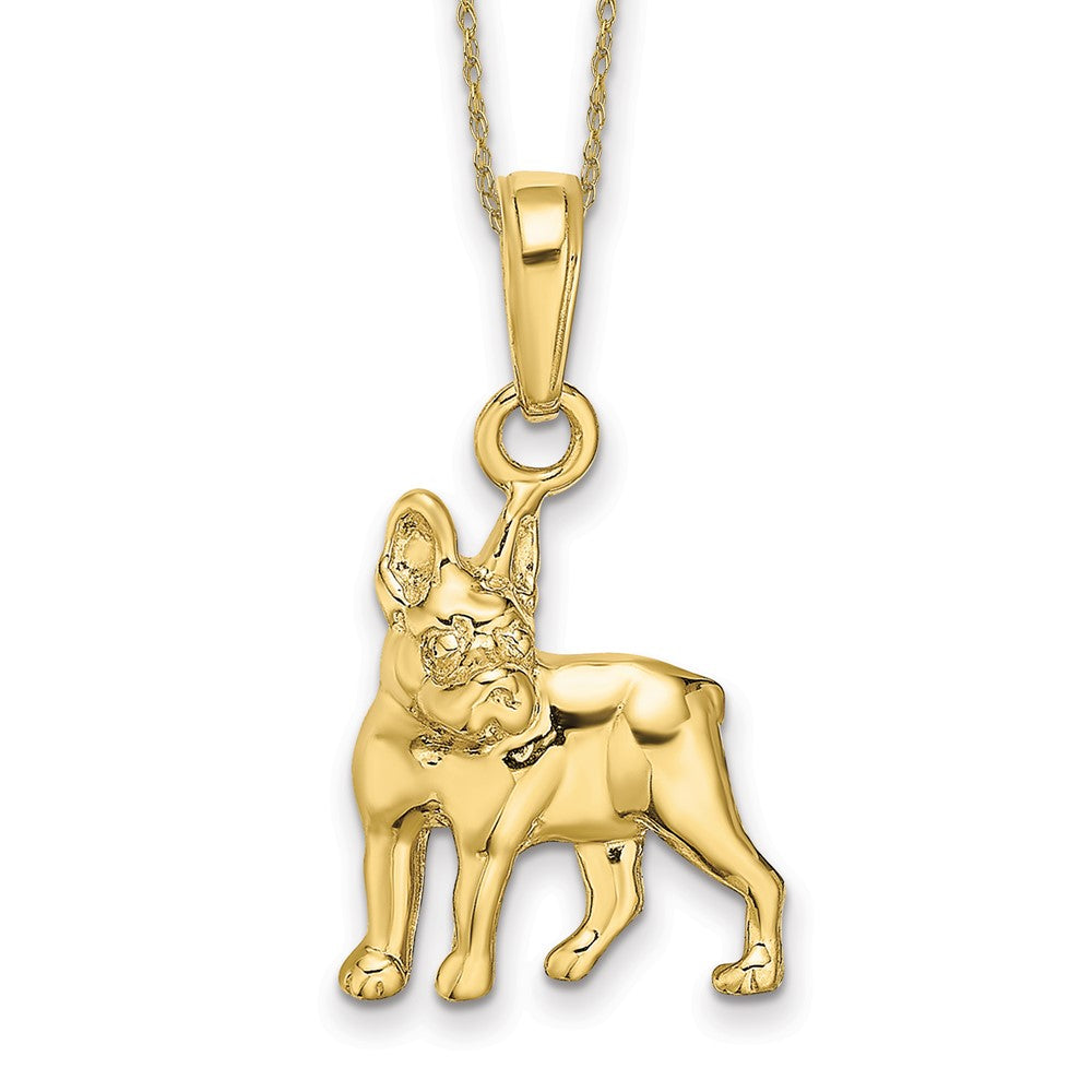 10k Boston Terrier Dog Necklace