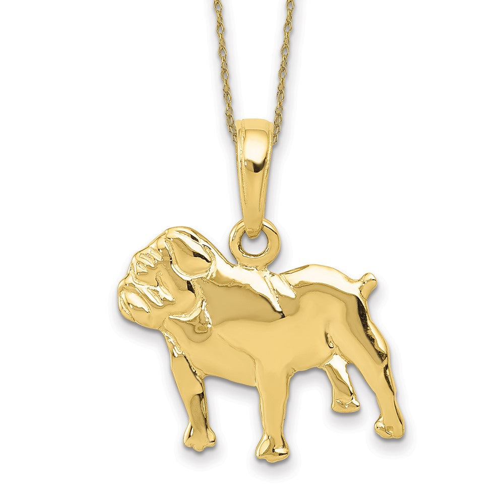 10k Bulldog Necklace