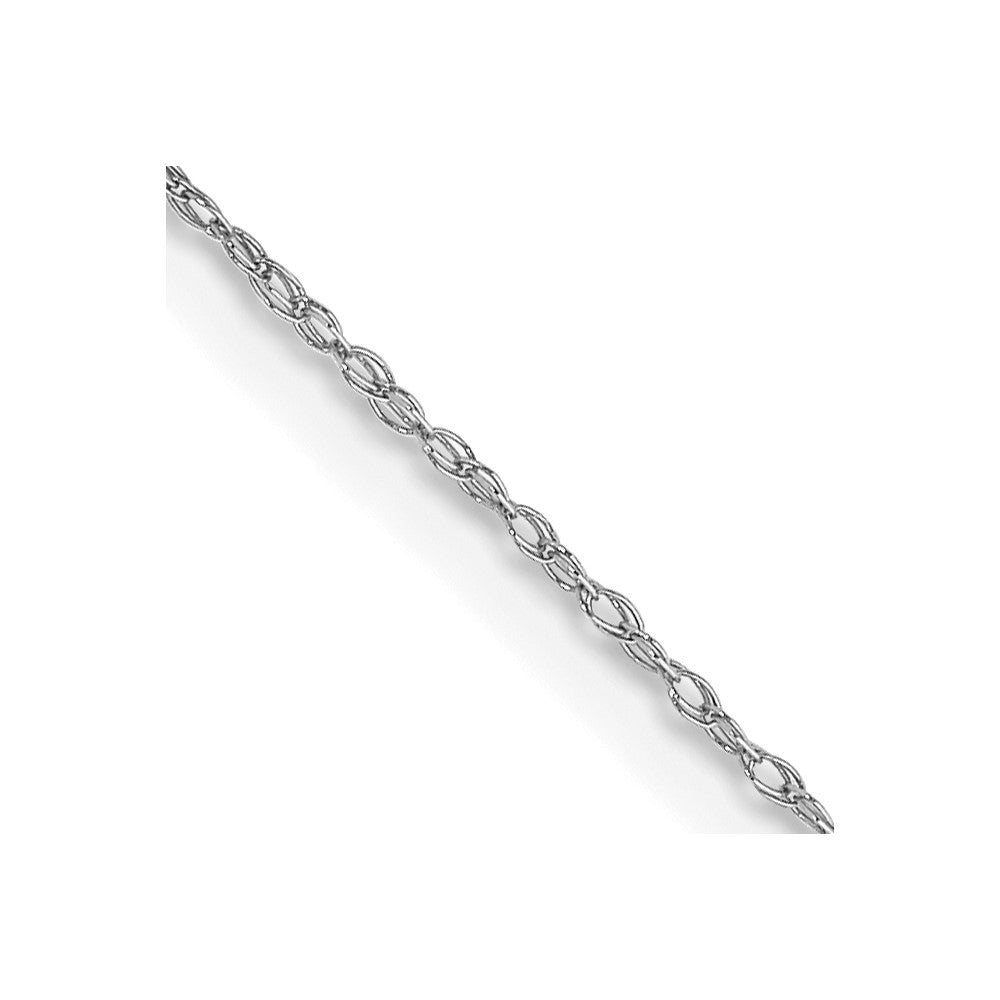 10k White Gold Carded Cable Rope Chain