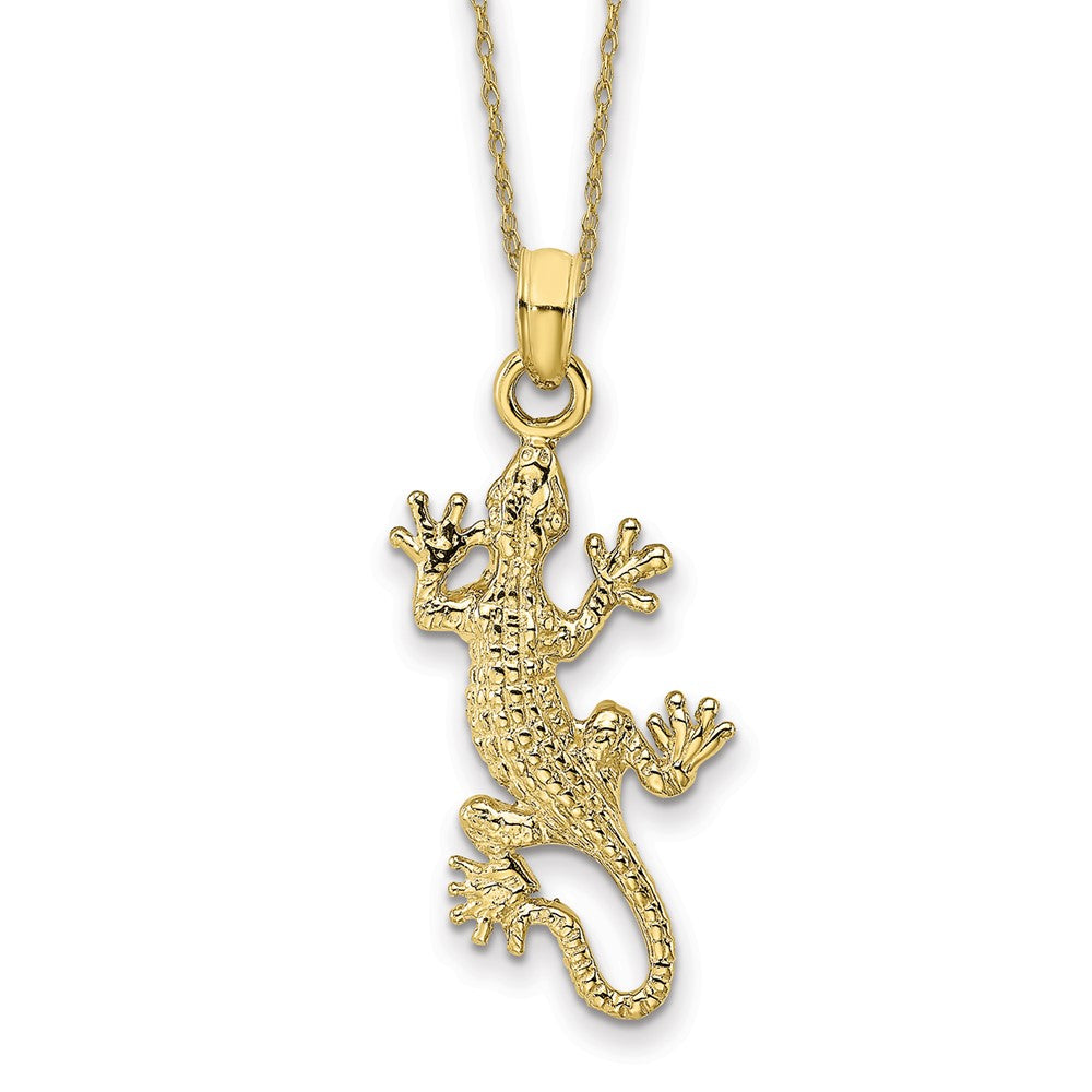 10k Lizard Necklace