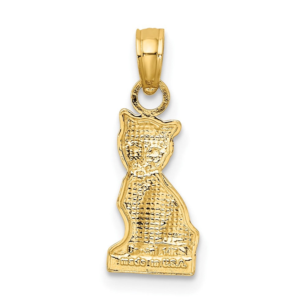 10k Mini Sitting Kitten Necklace