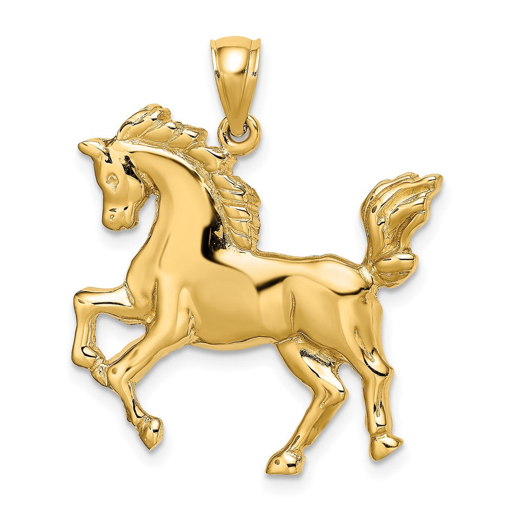 10K 2-D Horse Charm